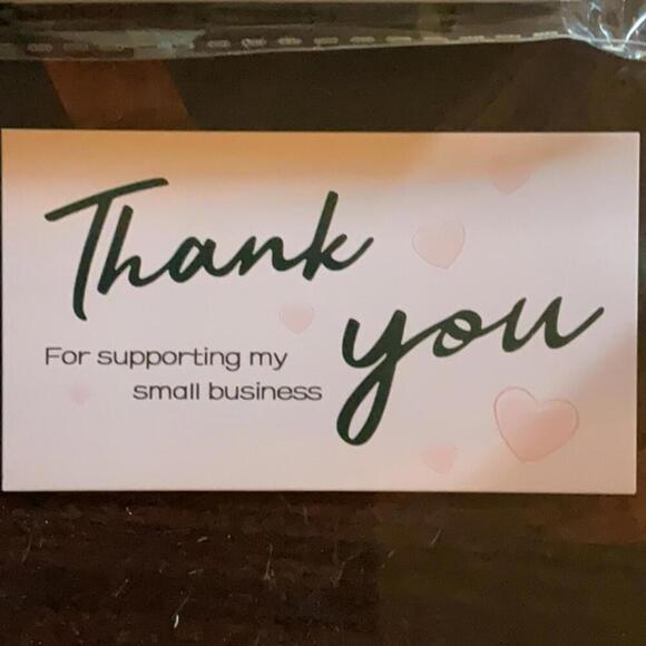 170 piece thank you business cards and stickers - Picture 2 of 3